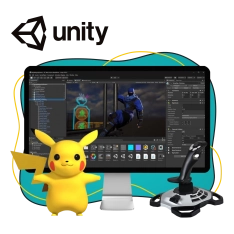 Мир игр на Unity 2D на популярном движке + AI-помощники - КИБЕРшкола программирования для детей, компьютерные курсы для школьников, начинающих и подростков - KIBERone г. Бутырский