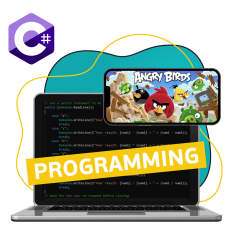 Программирование на C#. Удивительный мир 2D-игр - КИБЕРшкола программирования для детей, компьютерные курсы для школьников, начинающих и подростков - KIBERone г. Бутырский