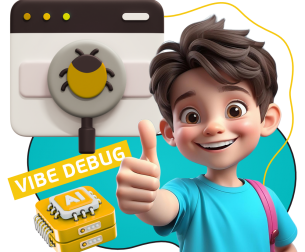 Тестирование & Vibe Debug. Охотники за багами - КИБЕРшкола программирования для детей, компьютерные курсы для школьников, начинающих и подростков - KIBERone г. Бутырский