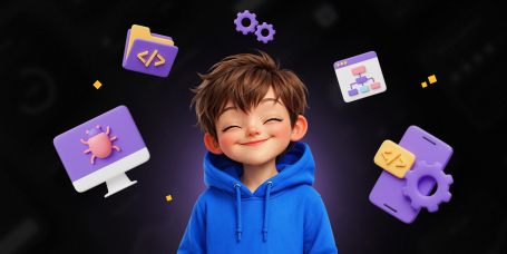 Идеальный сайт с нуля: код, дизайн и AI-помощник - КИБЕРшкола программирования для детей, компьютерные курсы для школьников, начинающих и подростков - KIBERone г. Бутырский